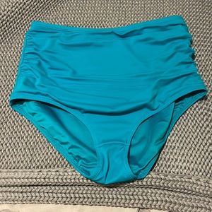 Kiava Clothing Ruched High Waist Swim Bottoms